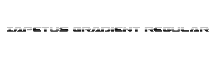 Iapetus Gradient Regular फ़ॉन्ट