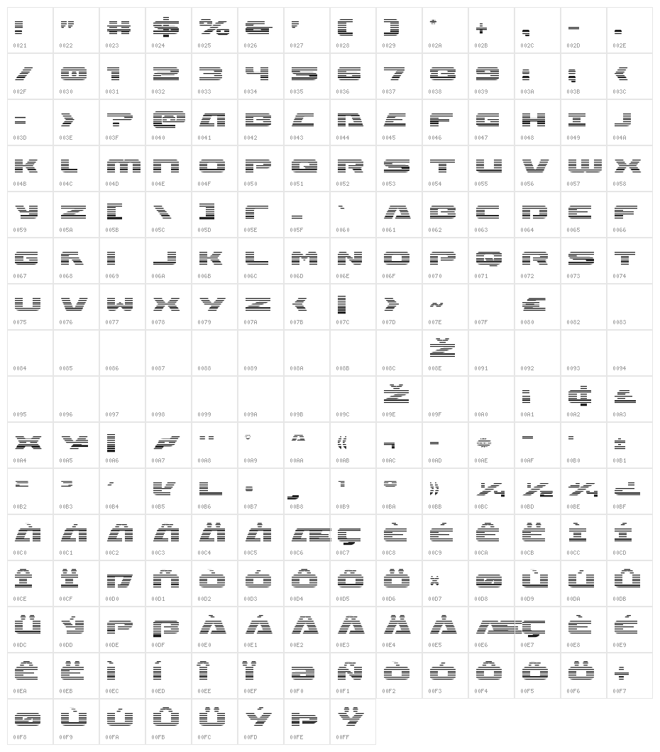 Iapetus Gradient Regular Character Map
