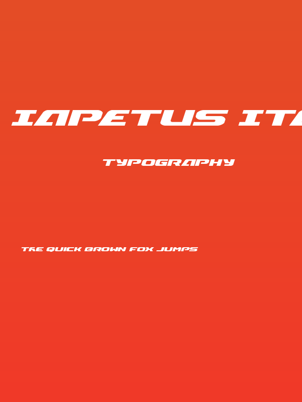 Iapetus Italic Poster