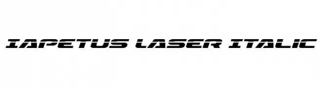 Iapetus Laser Italic  नि: शुल्क फ़ॉन्ट्स डाउनलोड