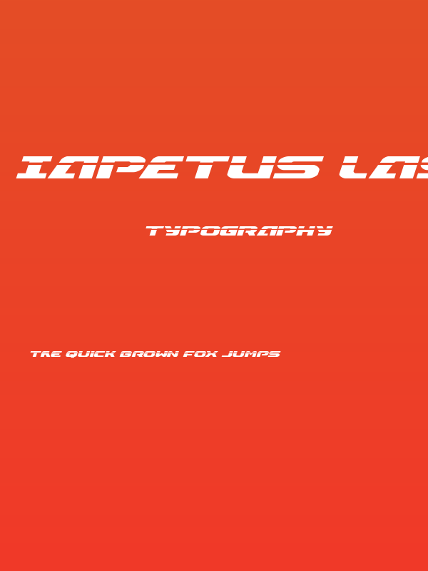 Iapetus Laser Italic Poster