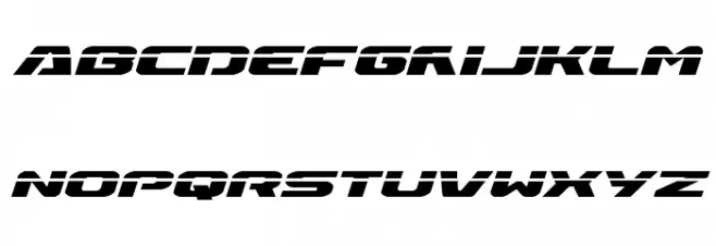 Iapetus Laser Italic Caratteri MINUSCOLO