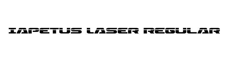 Iapetus Laser Regular फ़ॉन्ट