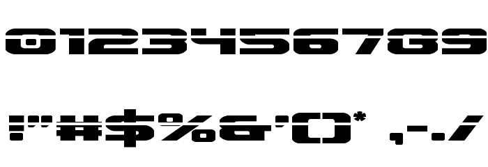 Iapetus Laser Regular Font OTHER CHARS