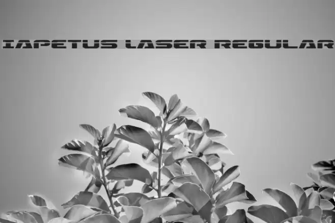 Iapetus Laser Regular Font examples