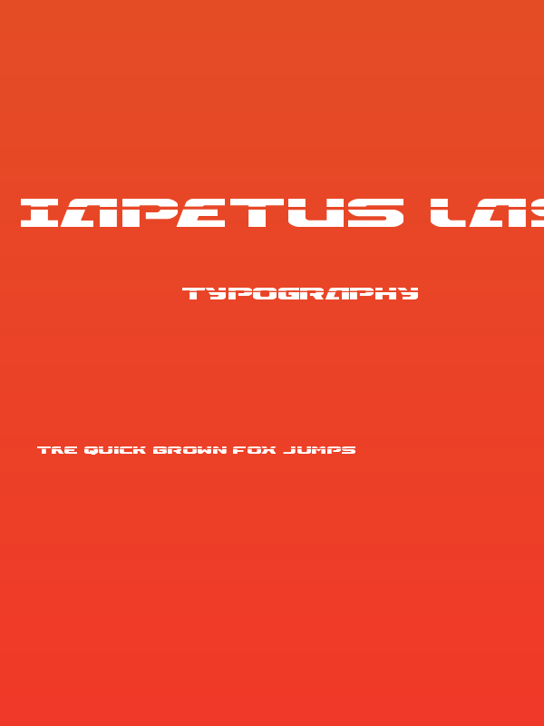 Iapetus Laser Regular Poster