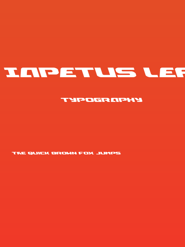 Iapetus Leftalic Poster