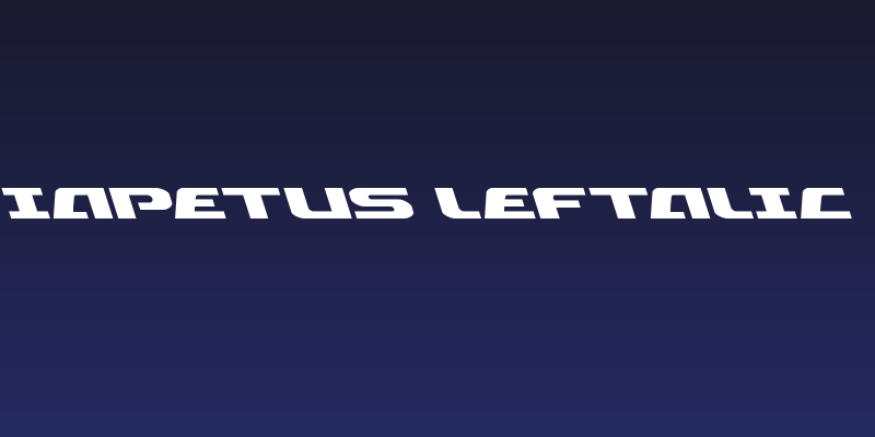 Iapetus Leftalic Social Header