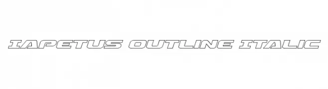 Iapetus Outline Italic  Fuentes Gratis Descargar