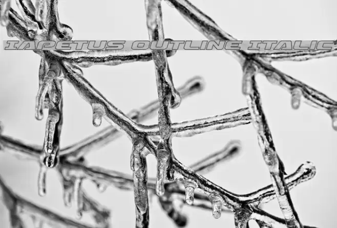 Iapetus Outline Italic Font examples