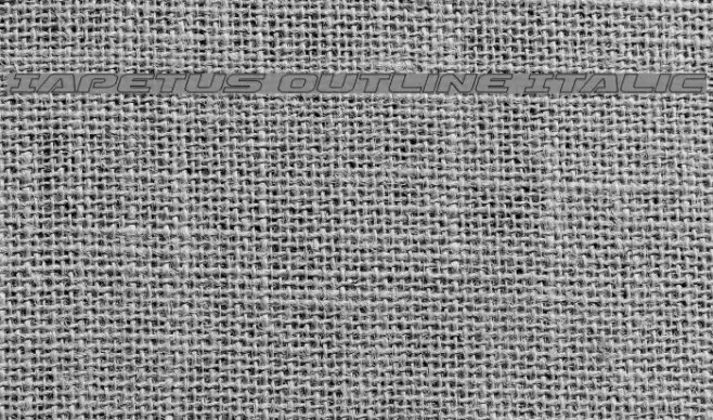 Iapetus Outline Italic Font examples