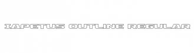 Iapetus Outline Regular  Fuentes Gratis Descargar