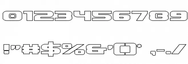 Iapetus Outline Regular Font OTHER CHARS