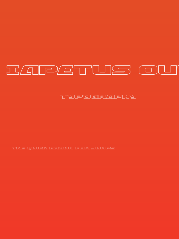 Iapetus Outline Regular Poster