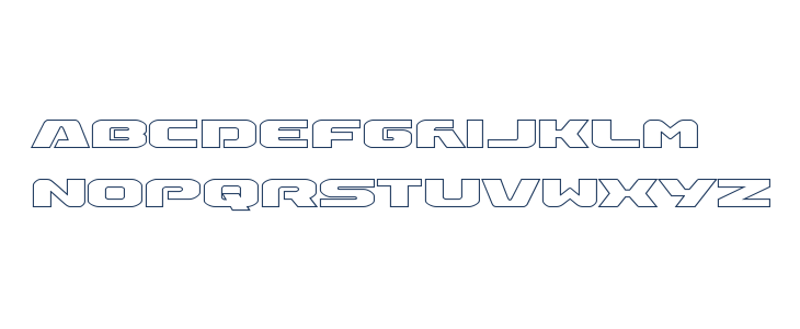 Iapetus Outline Regular Lowercase