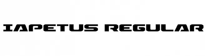 Iapetus Regular  Fuentes Gratis Descargar