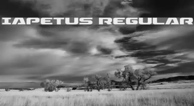 Iapetus Regular Font examples