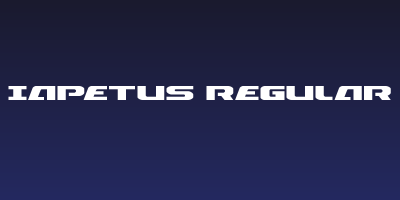 Iapetus Regular Social Header