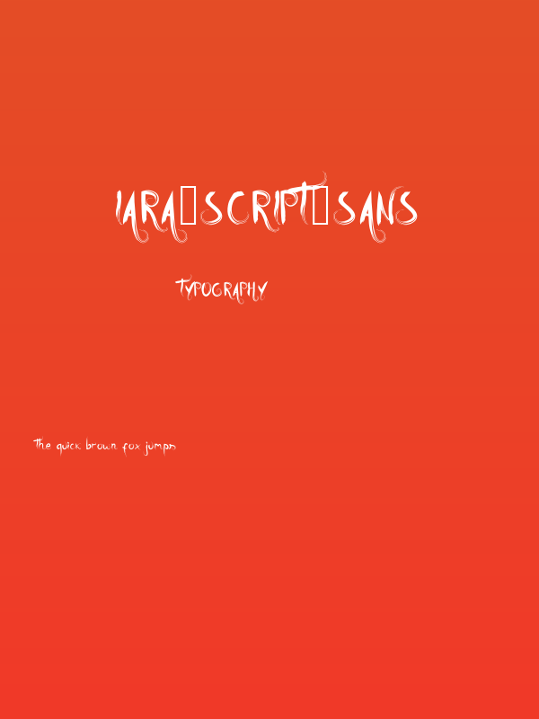 Iara-Script-Sans Poster