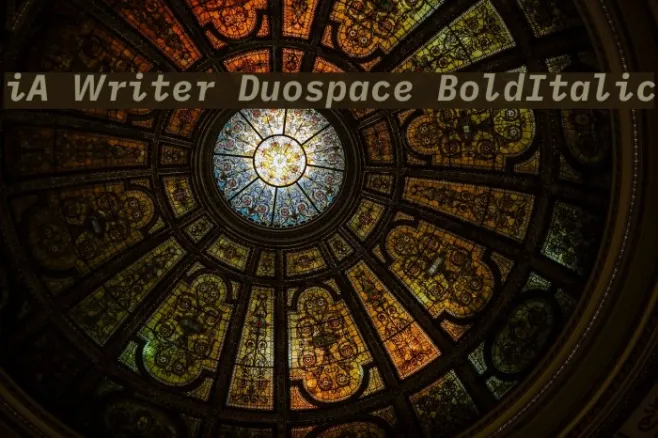 iA Writer Duospace BoldItalic Example 3