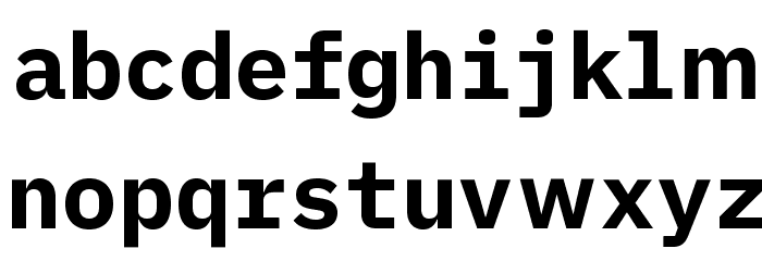 iA Writer Duospace Bold Font LOWERCASE