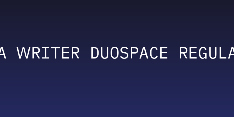 iA Writer Duospace Regular Social Header