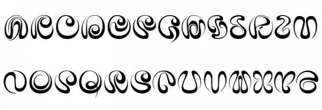 iAi Alphabet फ़ॉन्ट अपरकेस