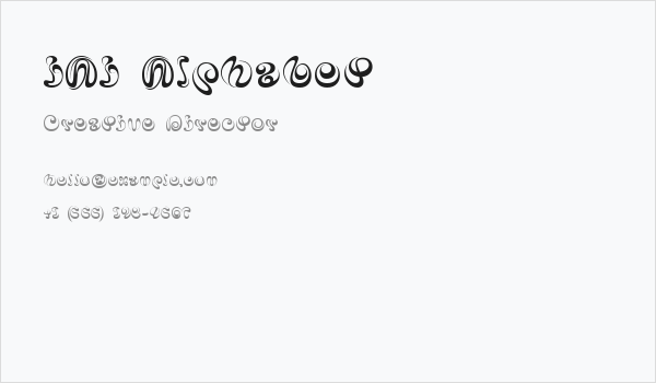 iAi Alphabet Business Card