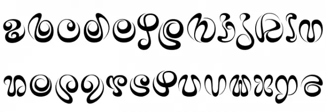 iAi Alphabet फ़ॉन्ट लोअरकेस