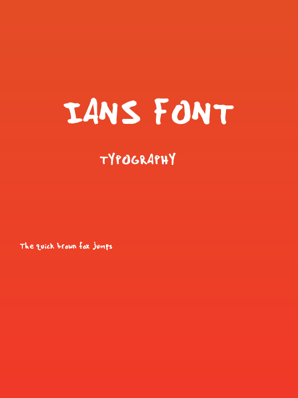 ians font Poster