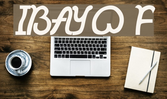 IBAYO Font examples