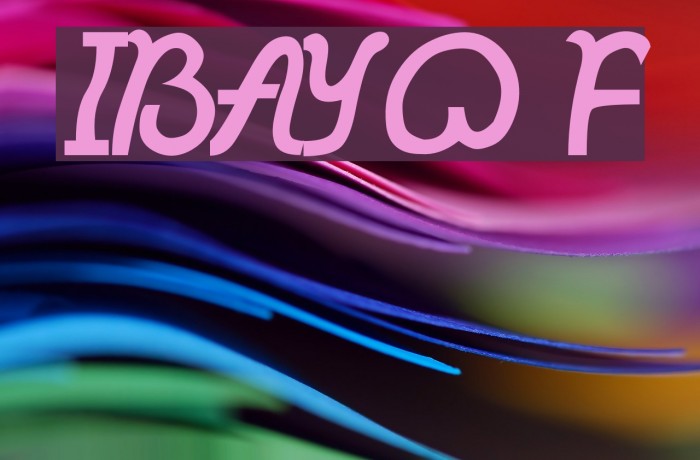 IBAYO Font examples