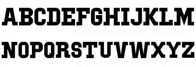 IBM Block Serif Schriftart Groß