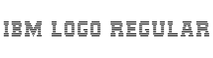IBM Logo Regular फ़ॉन्ट