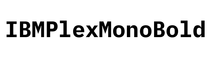 IBM Plex Mono Bold  les polices de caractères gratuit tlcharger