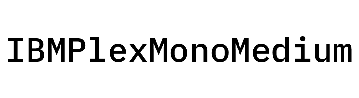 IBM Plex Mono Medium  Free Fonts Download