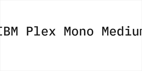 IBM Plex Mono Medium Logo