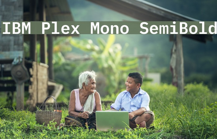 IBM Plex Mono SemiBold Font examples
