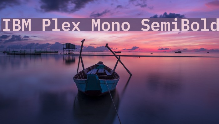 IBM Plex Mono SemiBold Font examples