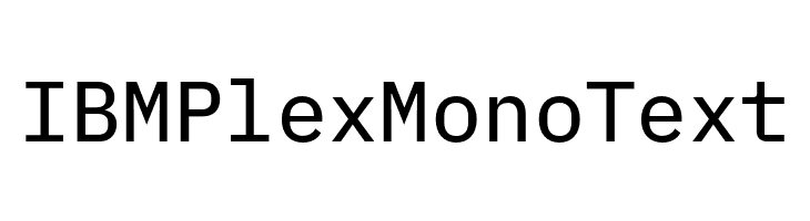 IBM Plex Mono Text  Fuentes Gratis Descargar