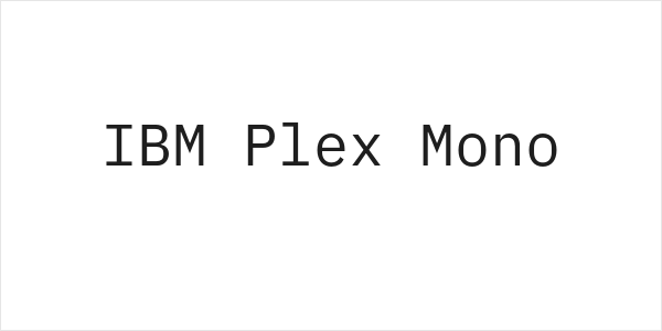 IBM Plex Mono Logo