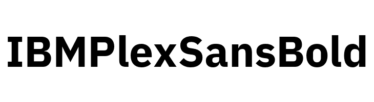 IBM Plex Sans Bold  免费字体下载