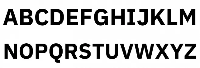 IBM Plex Sans Bold Fonte MAIÚSCULAS