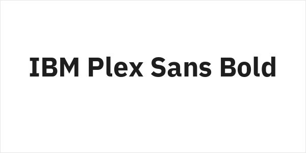 IBM Plex Sans Bold Logo
