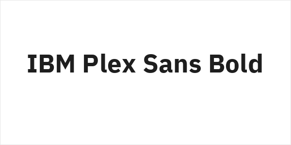 IBM Plex Sans Bold Logo
