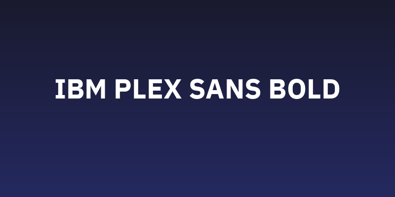 IBM Plex Sans Bold Social Header