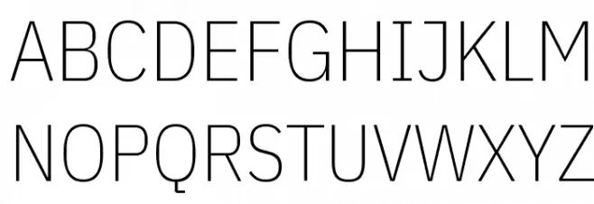 IBM Plex Sans Condensed ExtraLight خط أحرف كبيرة