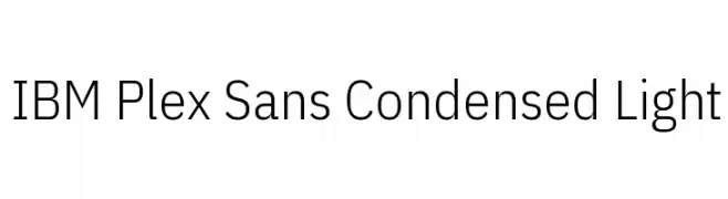 IBM Plex Sans Condensed Light  Fuentes Gratis Descargar
