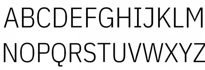 IBM Plex Sans Condensed Light خط أحرف كبيرة