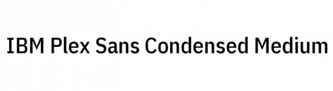 IBM Plex Sans Condensed Medium  नि: शुल्क फ़ॉन्ट्स डाउनलोड